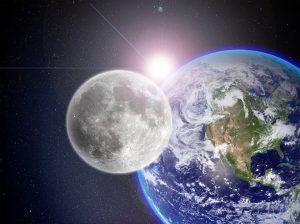 lune soleil terre, équinoxe de mars et nouvelle lune